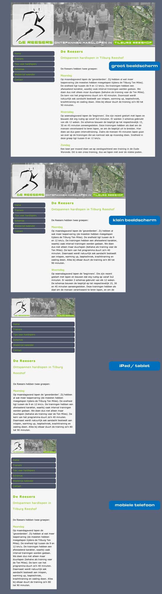 Responsive webdesign voorbeeld